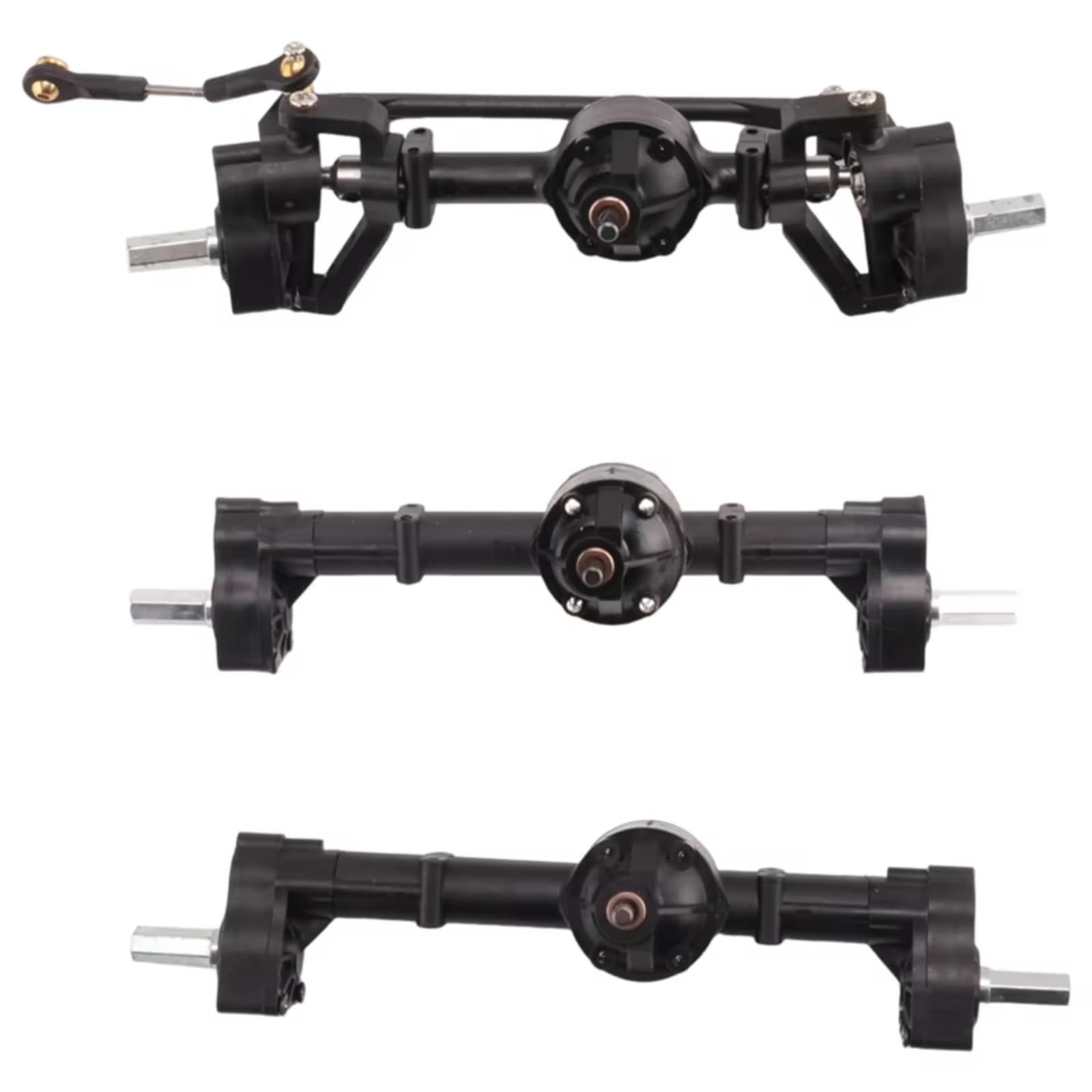 Compatibile Con WPL B16 B36 6X6 6WD 1/16 RC Car Upgrade Parts Accessori Di Ricambio Set Assali A Portale Anteriori, Centrali E Posteriori Da 3 Pezzi Accessori