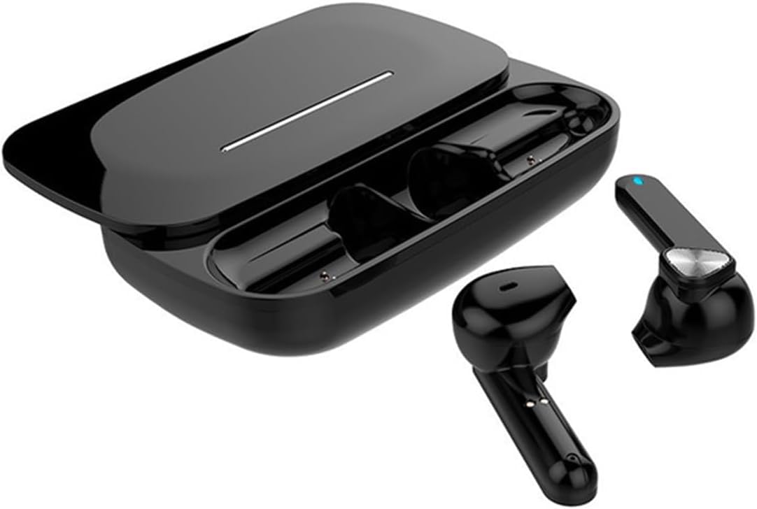 Wireless in-Ear Headphones Bluetooth Earbuds Wireless Stereo Headphones with Sliding Charging Case 32H Playtime Stereo Bass Ear Buds