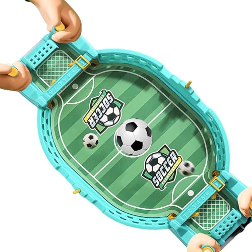Table Football Game - Juego de tablero de fútbol para niños, juego de fútbol de escritorio, juego de dos jugadores, mesa de fútbol, juguete interactivo de fútbol para la familia, barbacoa y camping
