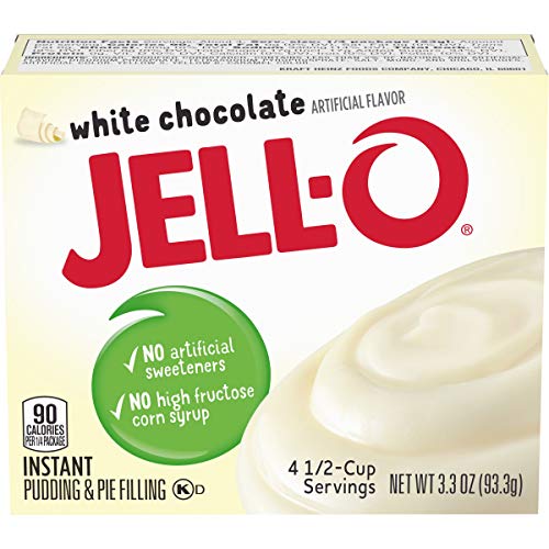 Jell-O Instant Pudding and Pie Filling, White Chocolate, 3.3-Ounce, Pack of 6