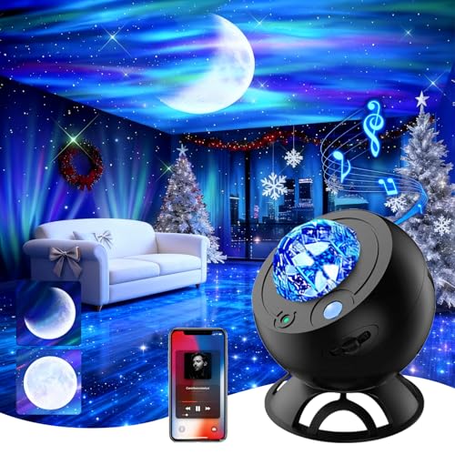 【2026新登場：高精細星空プロジェクター】プラネタリウム 家庭用 スタープロジェクター ギャラクシーライト 星空ライト LEDナイトライト ホームスター 音楽再生をサポート 多色変換 3つのHD投影レンズで構成 室内インテリアライト ベッドサイドランプ 星座・月・天体投影 ホームシアター/寝室/リビングルーム装飾 子供 恋人 癒しグッズ 誕生日 プレゼント 日本語取扱説明書 (ブラック)