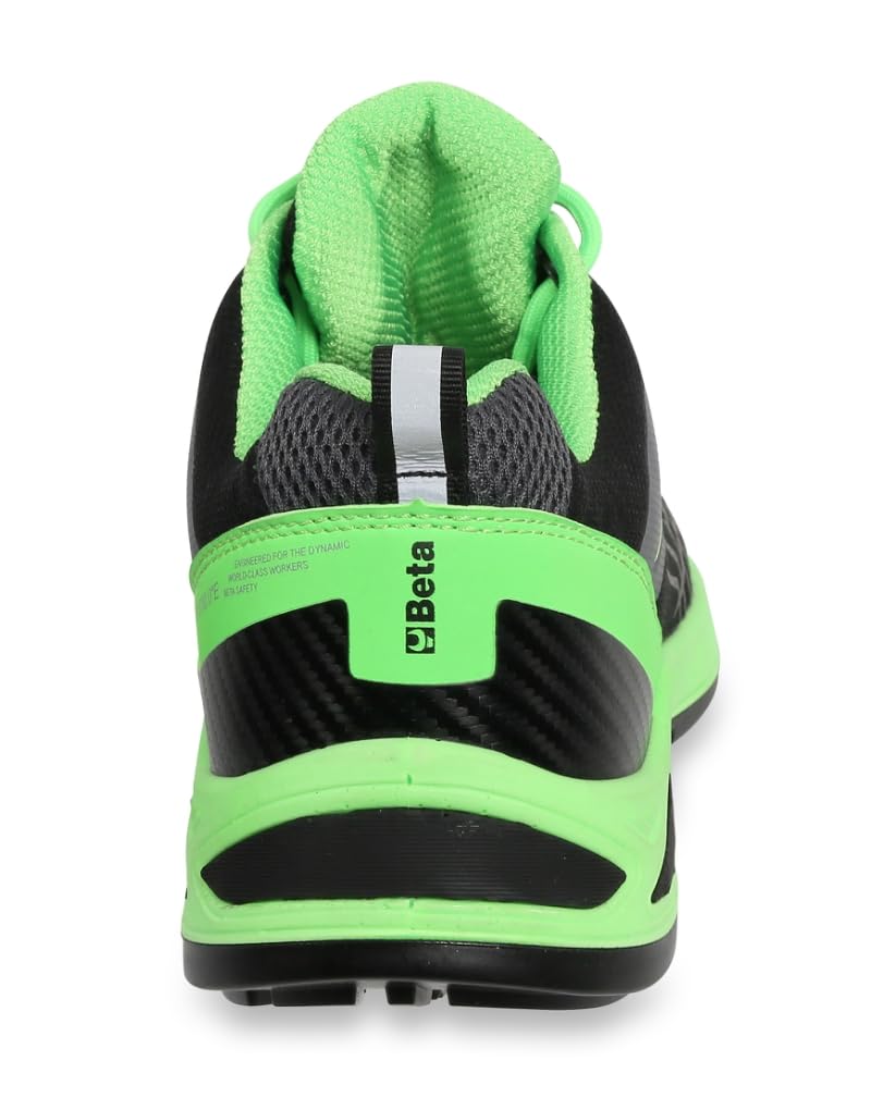 BETA 7272V, Zapatos de Seguridad FitEVOLUTION en Tejido Entrelazado Resistente de Alta Transpiración, Zapatos de Trabajo Antiperforación con Soporte de Estabilidad en el Talón, Talla EU 43, 550g