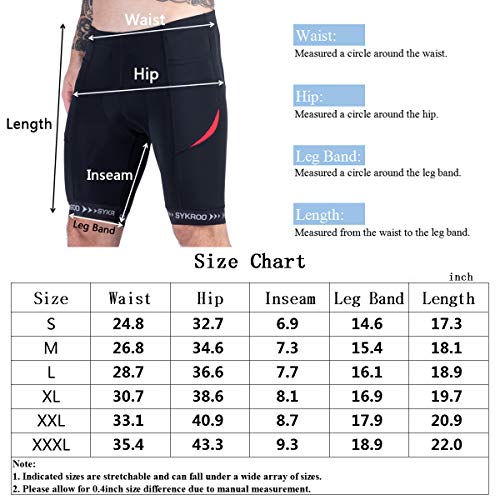 image for SYKROO Men's Cycling Triathlon Shorts 3D Padded Quick Dry Pants Bike B