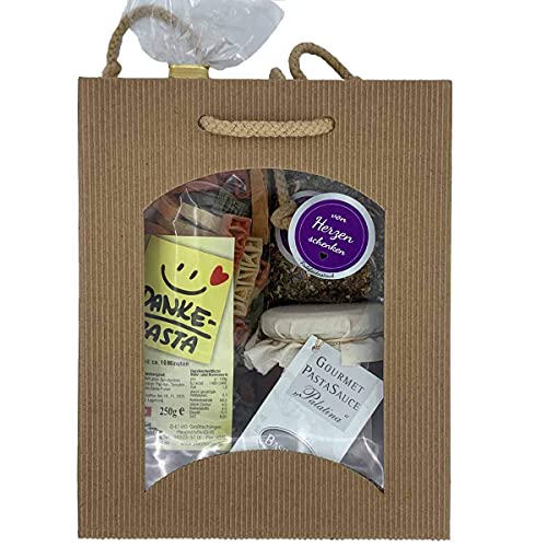 Feinkost-Set Danke mit Danke Nudeln, Sauce, Gewürze / Dankeschön Geschenkset Cover