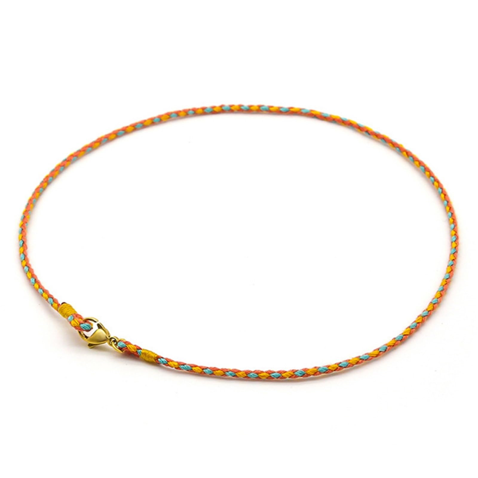 Necklace Cord Cotton Braided Rope Necklace with Clasp