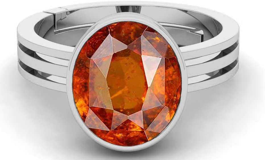 RRVGEM 9.25カラット 認定 AA++ 天然石 ゴメドヘソナイトストーンリング 男女兼用 {実験室試験済み} {実験室 -