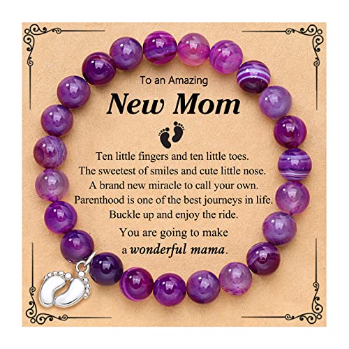 New Mom Gifts For Women, First 1St Mothers Day Gifts For New Mom, Best Pregnancy Gifts For First Time Moms New Mom Gifts For Women After Birth, 1St Mothers Day Gift Ideas For Mom Mama Mommy To Be Bracelet #TOP23