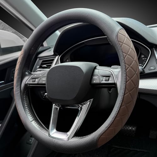 LKWLIKEI Nappa Leather Steering Wheel...