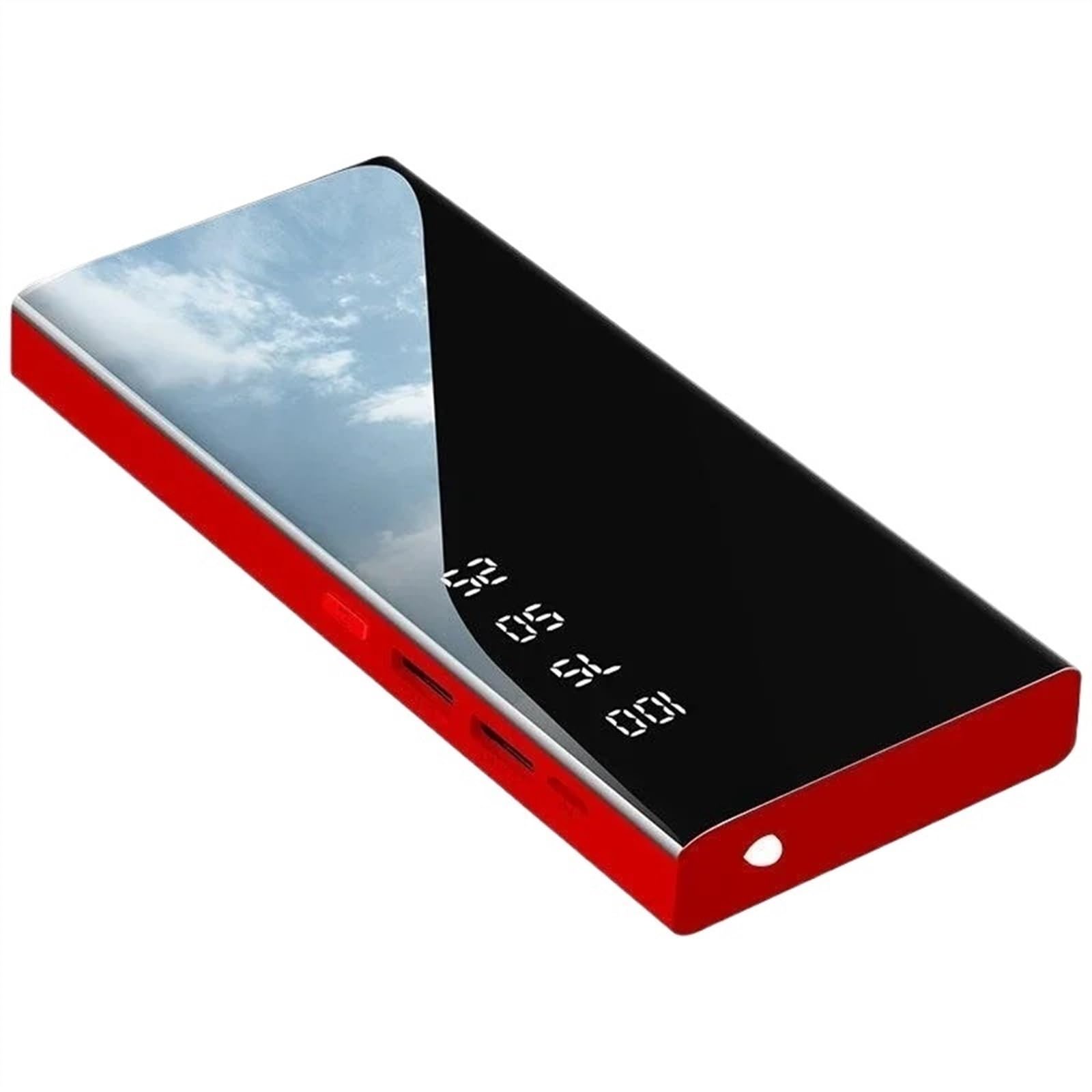 Super Szybkie Ładowanie Power Bank 30000 MAh Zewnętrzny Power Bank 20000 MAh Przenośny I Cienki Power Bank Kompatybilny Z Samsungiem Kompatybilny Z Xiaomi Kompatybilny Z IPhonem (Size : Red 30000mAh