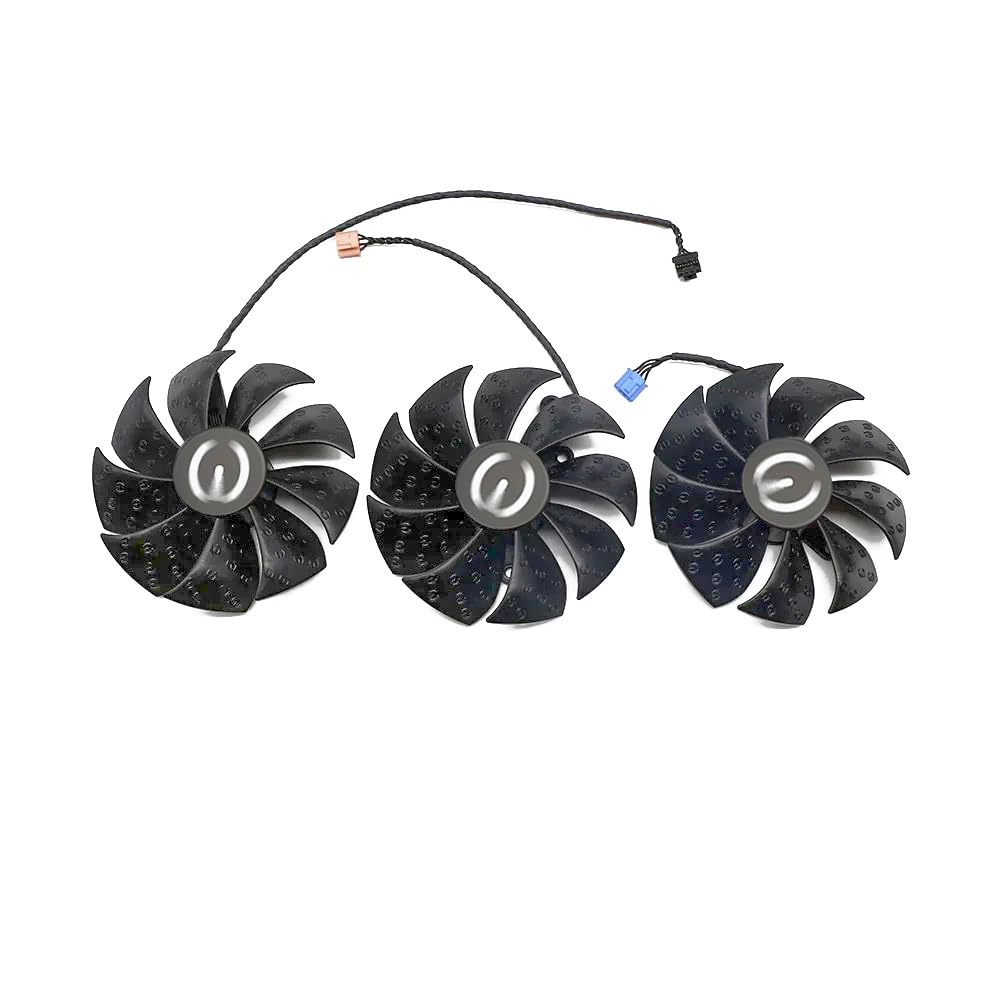 Lüfter Grafikkarte EVGA RTX 3070 Ti FTW3 Ultra Gaming, RTX 3080 FTW3-Gaming,3090 Ti FTW3 Black Gaming | Ersatzlüfter, Grafikkarten Luftkühler PLD09220S12H (Set, 3x Lüfter)