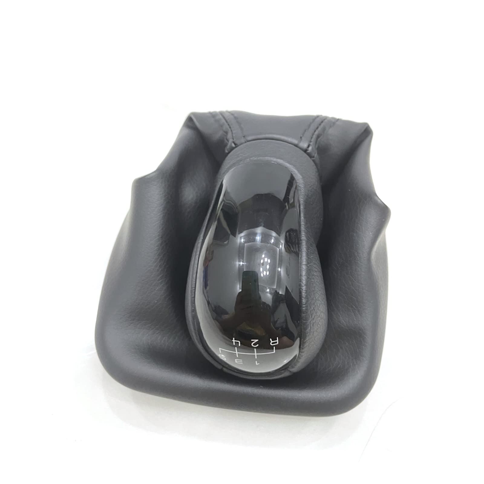 LinQianBhD Car Gear Shift Knob for Benz for A for Class for W168 1997 1998 1999 2000 2001 2003 2004 Gear Stick Shift Knob Level Leather Boot(C)