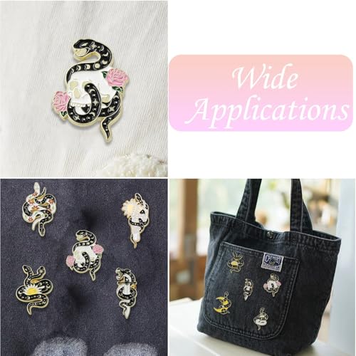 Image of Ipotkitt Bee Rectangle Biology Theme Fruit Vegetable Snake Ice Cream Brooches Insect Dessert Strawberry Lapel Pins for DIY Jewelry Craft Clothes Decor