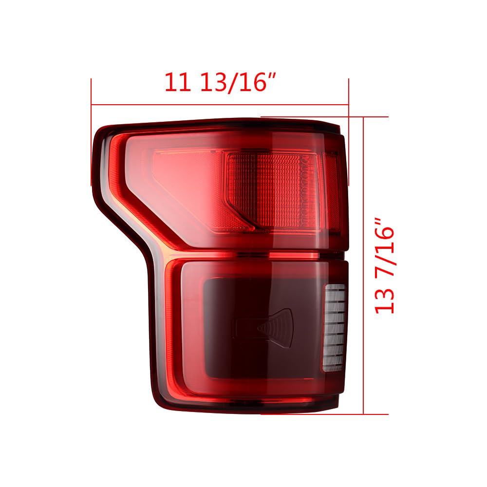 Astra Depot Left Taillight Assembly Replacement for 2018-2020 Ford F150 w/Blind Spot Brake Turn Signal Reverse Tail Lamp Driver Side
