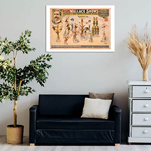 Poster cirque encadré grand format mat anti-reflet durable