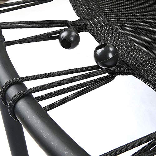 Trampoline de fitness enfant 140 cm pliable vert avec filet de sécurité