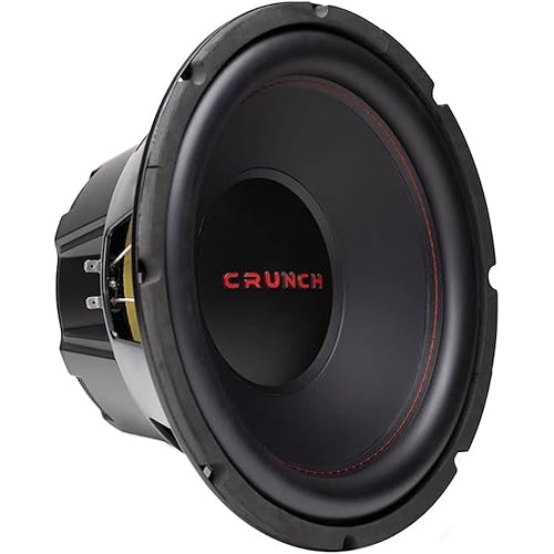 Crunch 12 Inch Subwoofer, 800 Watt MAX 400 Watt RMS Car Audio Speaker with 4 Ohm Dual Voice Coil
