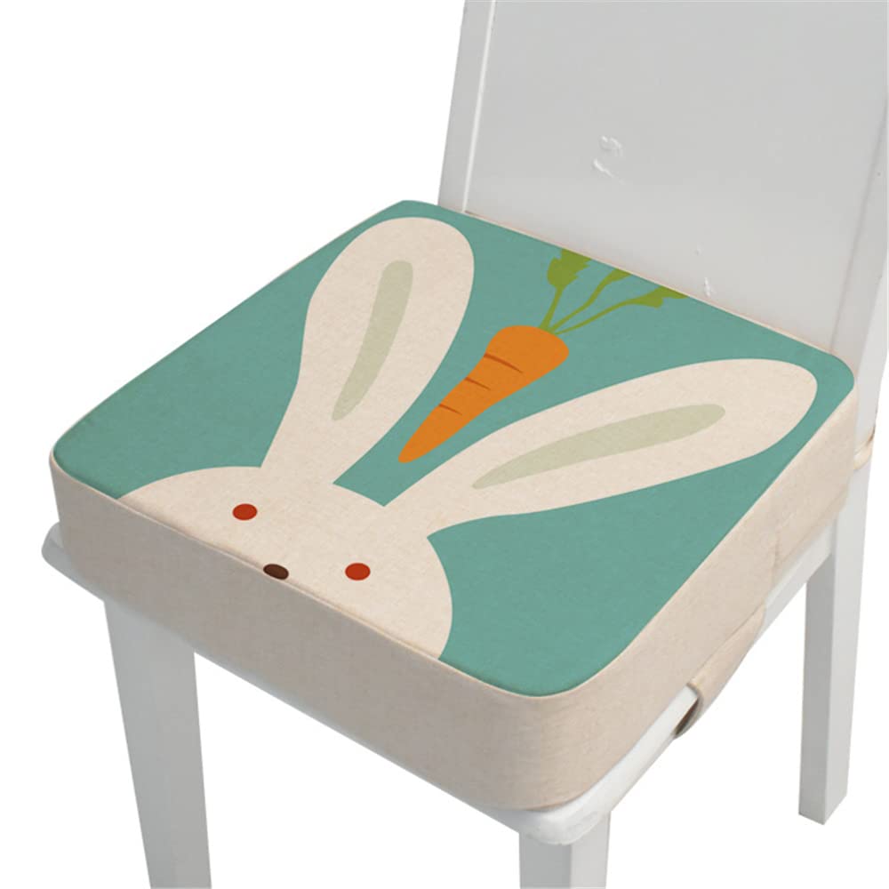 Asiento Elevador para Ninos Bebé, Chickwin Alzador de Asiento Portatil Grueso Lavable Desmontable Cojín de Asiento Ajustable para Infantil Mesa de Comedor (renunciado,40x40x10cm)