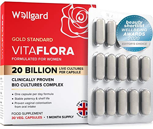 Wellgard Vitaflora for Women - Clinically Proven, Targets Imbalance Issues In 14 Days, Made in UK