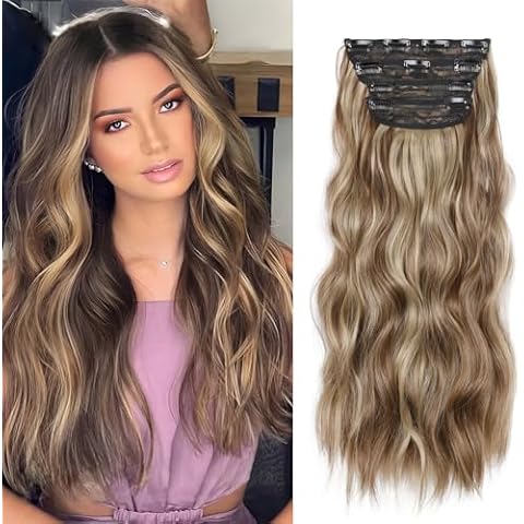 20 Inch Clip In Synthetic Hair Extensions Cover