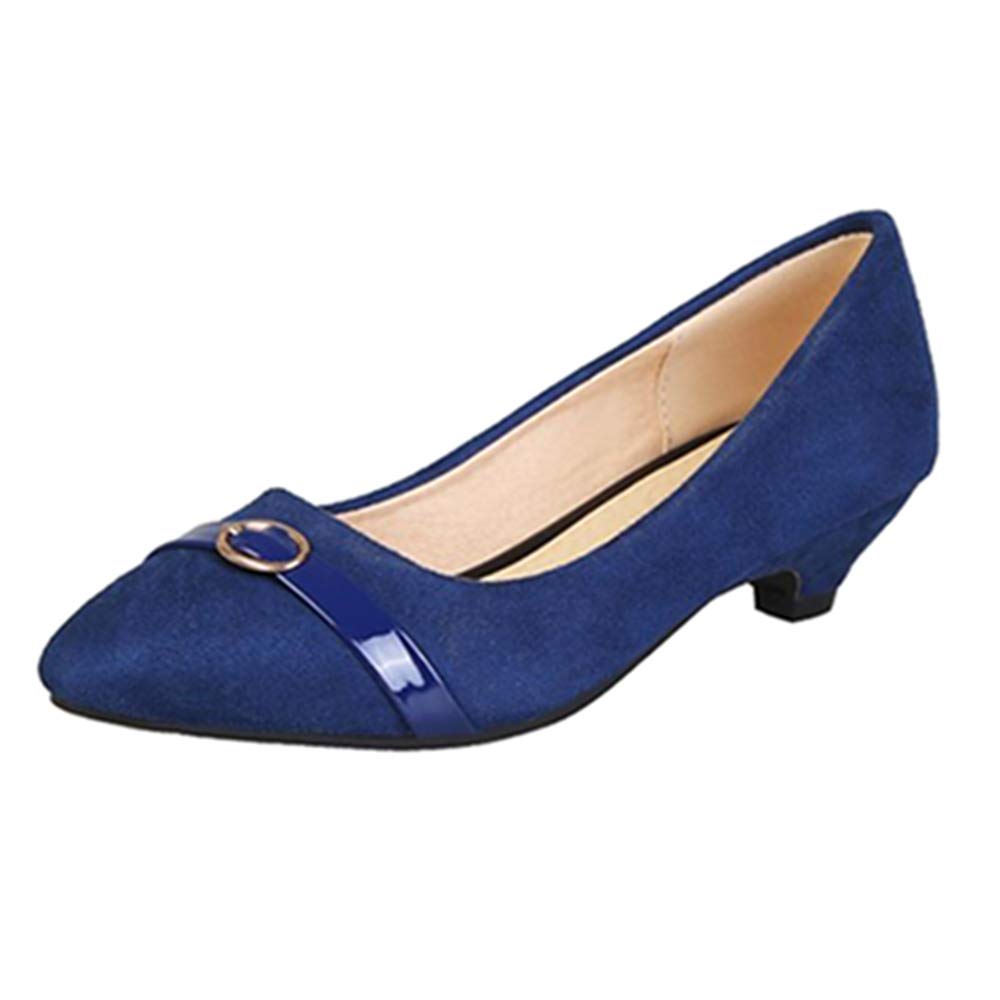 CHICMARK Casual Womenn Court Shoes with Pointed Toe and Low Heel