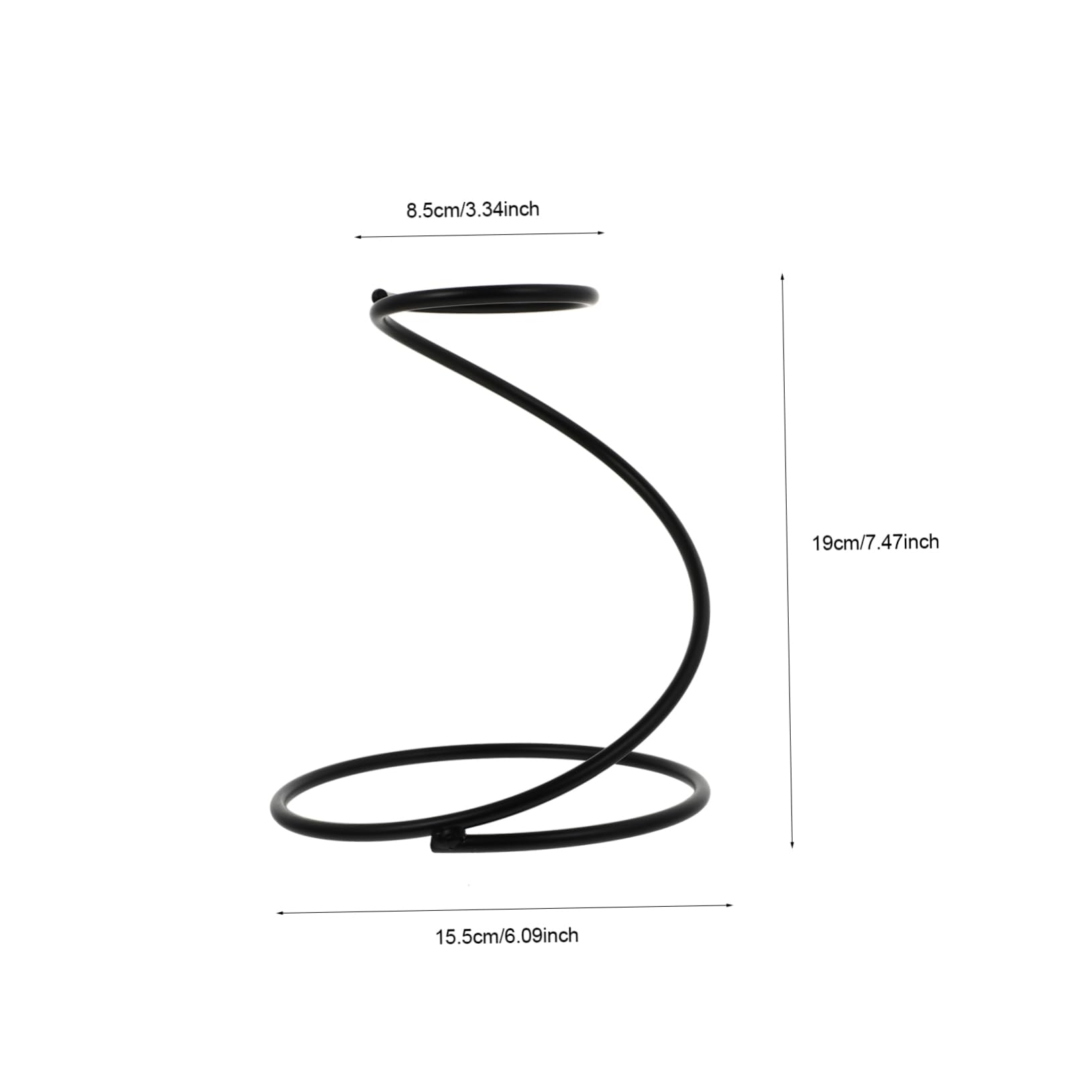 RORPOIR Filter Cup Rack Dripper Stand Hand Flush Snake Shape Black Stainless Steel