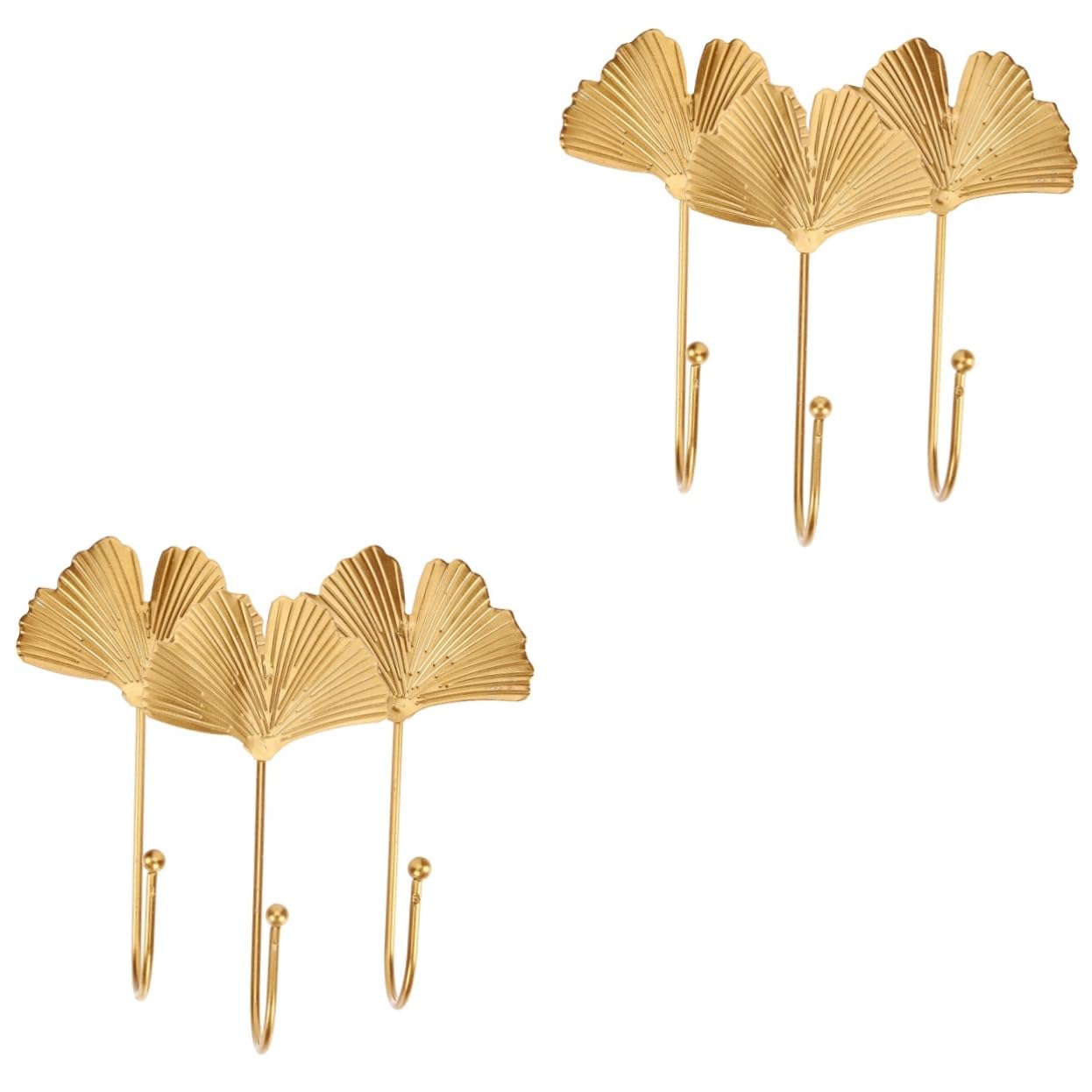 Cabilock 6piezas Ganchos Adhesivos Forma De Dorada Unidades Para Colgar Toallas y Objetos La Pared Para Baño Cocina y Sala De Estar Resistentes y Fáciles De Usar