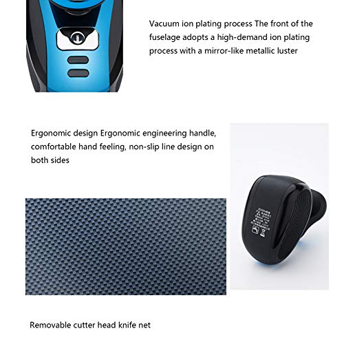 Barbeador elétrico masculino sem fio com indução recarregável para todo o corpo, barbeador flutuante