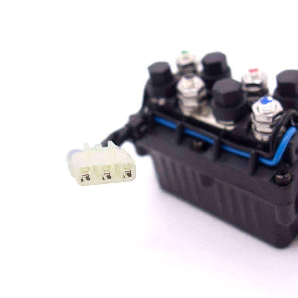 LActrical Universal Winch Solenoid Relay switch Assembly for Arctic Cat ATV Warn Winch 0409066 0409-066