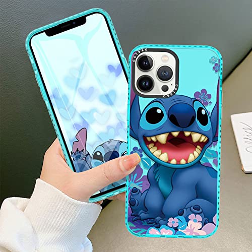 Ootbao Cute Case For Apple Iphone 14 Pro Max Case, Kawaii Stitch Cartoon Anime Aesthetic Designer Pattern Cover, Cool Soft Protective Funda For Girly Girls Teens Boys Kids For Iphone 14 Pro Max 6.7" #TOP4