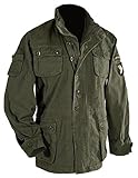 Vintage US Feldjacke mit Abzeichen Airborne Stone Washed