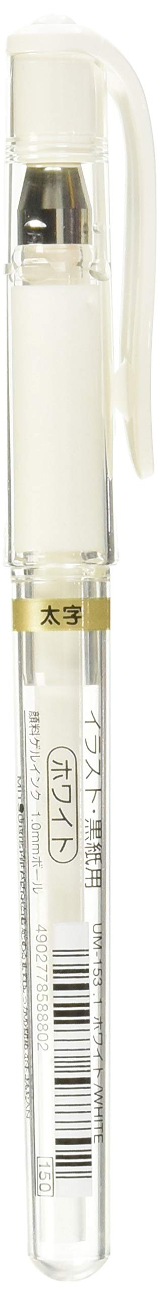 Photo 1 of Uni-Ball Signo Broad Point Gel Impact Pen White Ink, 6 pens per Pack ?2, Total 12 pens (japan import) [Komainu-Dou Original Package]