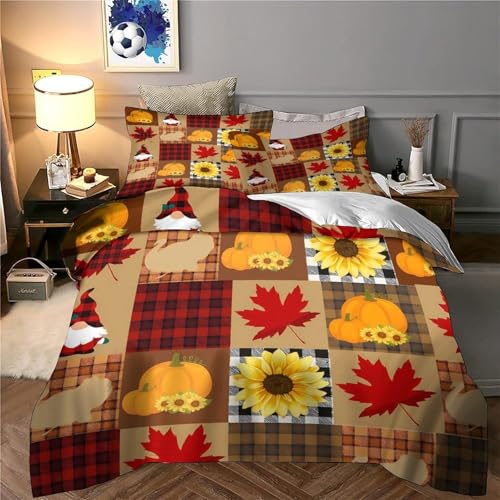 Housse de couette automne 135x200 microfibre lit simple ado - 6