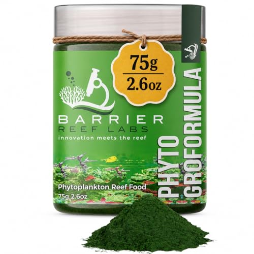 Barrier Reef Labs Phyto GroFormula (75g) Phytoplankton Reef Food Marine Phytoplankton for Saltwater Aquarium