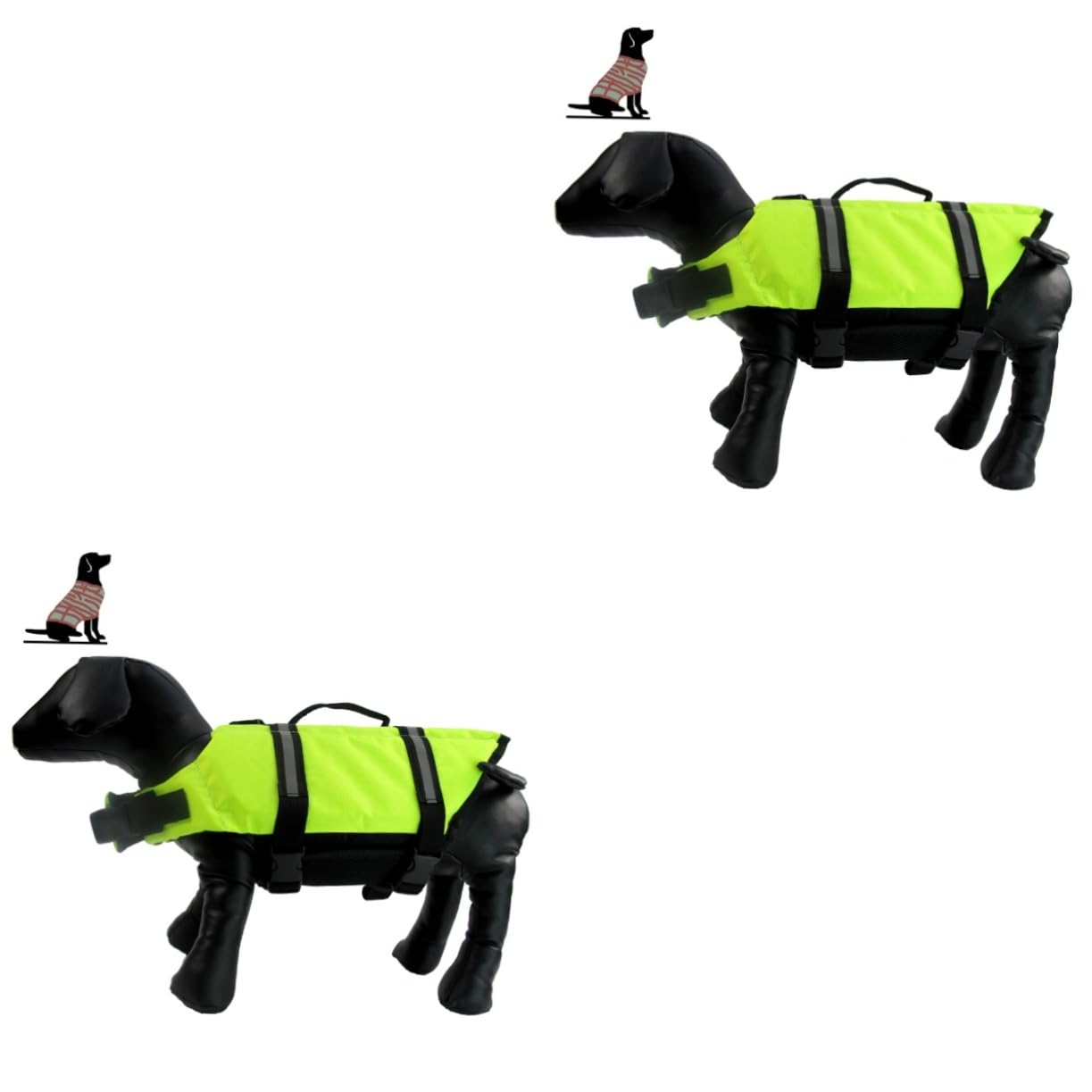 HANABASS 2St Rettungsweste für Haustiere Rettungsring für Haustiere Weste Rettungsring Welpenschwimmwesten für kleine Hunde xs Hund reflektierender Hund schweißabsorbierendes Haustier