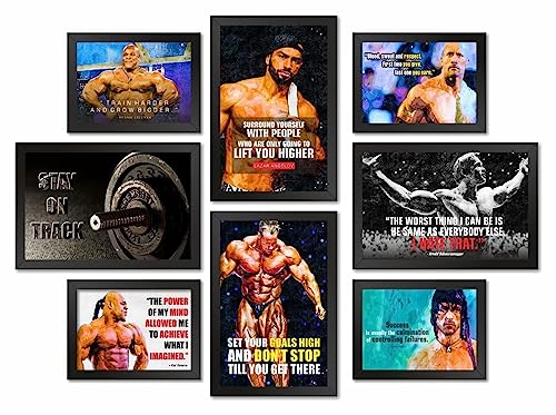 Image of PAPER PLANE DESIGN Quotes Wall Framed Posters (2 Sizes, set of 8 frames) (MENTOR) (A)