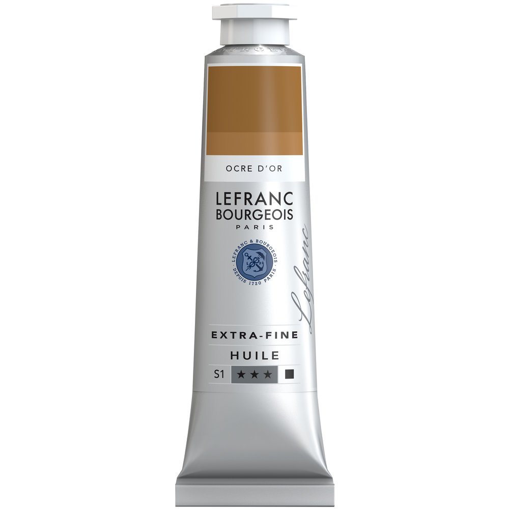 Lefranc Bourgeois Extra-Fine Oil Paint, Artists Quality, Golden Ochre, 40ml Tube — image 1