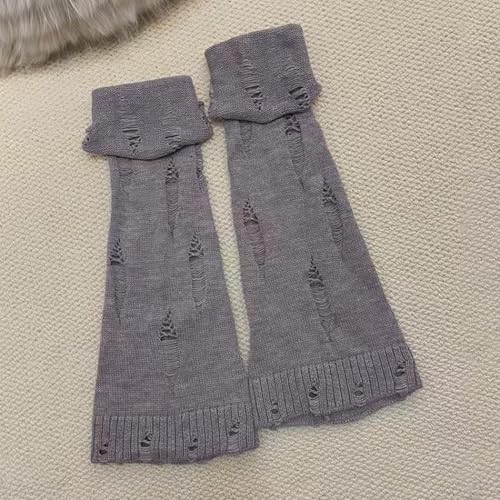 Image of SherryDC Womens Y2k Knit Leg Warmers Harajuku Japanese Long Boot Socks Kawaii Lolita Winter Leg Cover