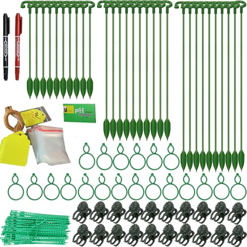 Fycooler Pali di Sostegno per Piante-Gabbia Pomodori,Supporto per Piante Rampicanti,30 Pezzi Semicircolare Sostegni da Giardino per Piante per Piante per Fiore,Rosa,Pomodori,Giglio,Ortensia