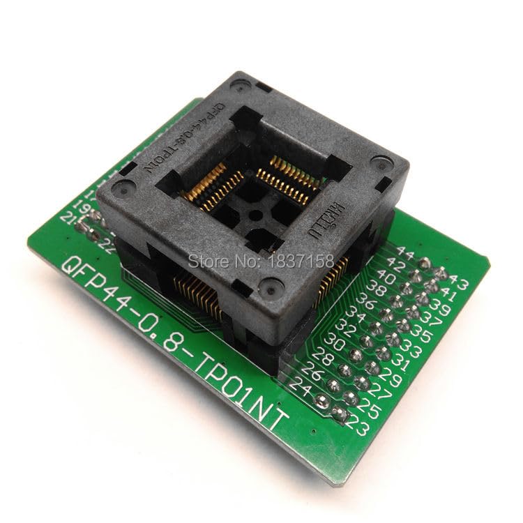 Wiring Connecting Terminals - QFP44 TQFP44 LQFP44 OPENTOP Pin Pitch 0.8mm Burn in Socket FPQ-44-0.8 Test Socket Flash Adapter
