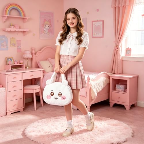 Bolso de hombro de peluche cute para mujer miniatura 2