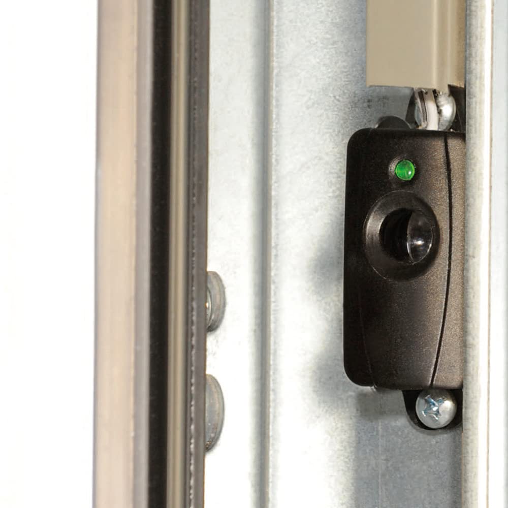 Marantec Special 630 - Barrera fotoeléctrica para puertas de garaje, alcance de 8 m, color negro