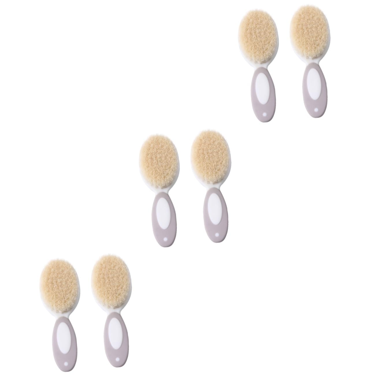 UPKOCH 3 Set Di Spazzole Per Per Bambini Spazzola Per Shampoo Per Neonati Spazzola Per La Pulizia Dei Pettine Circolare Morbido Per Spazzola Per Bambini 2 Pezzi * 3