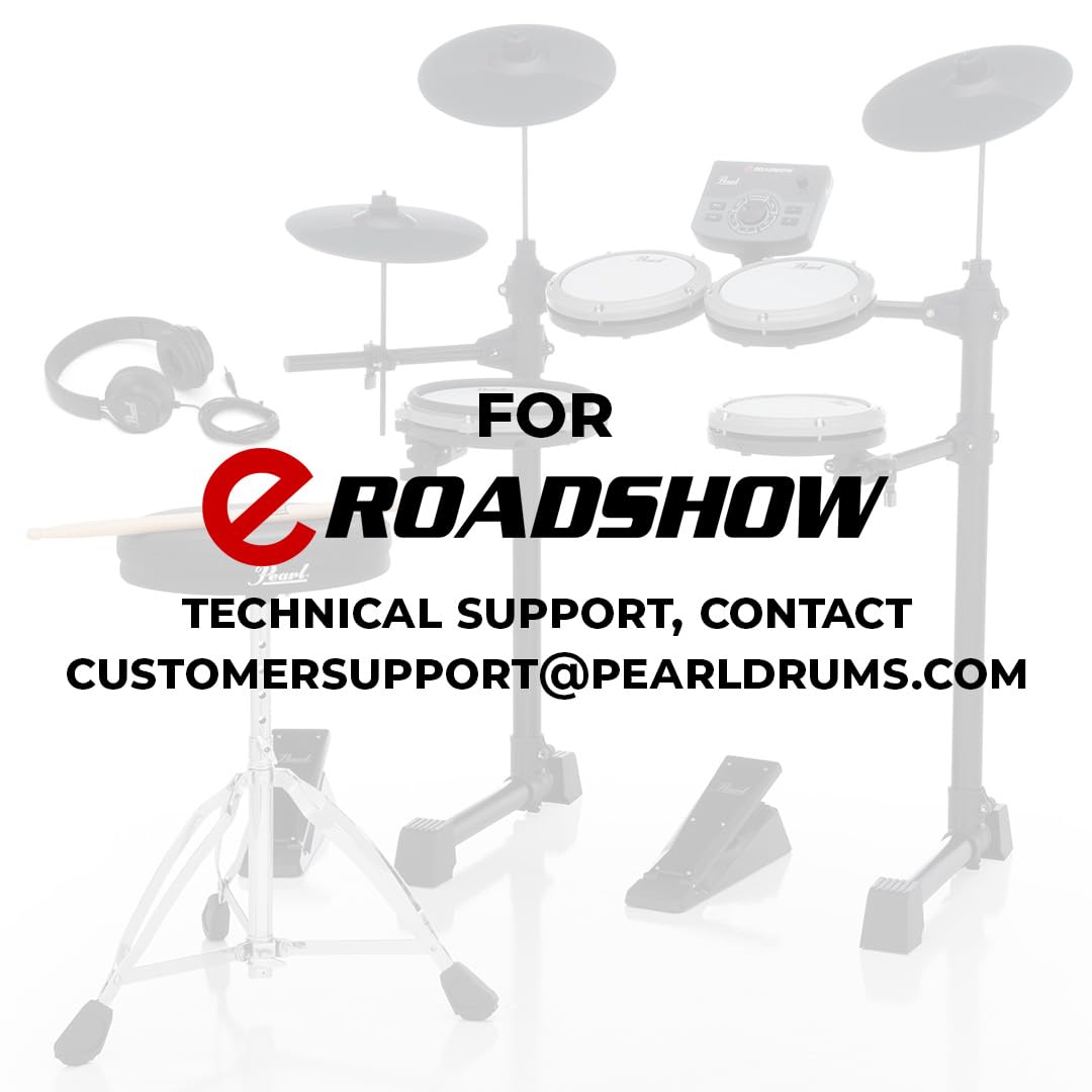 Pearl ERS1000 eRoadshow Set completo batteria elettronica con cuscinetti in rete silenziosi