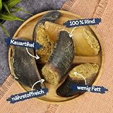 Lyra Pet® 15 STK. Rinderhufe gefüllt mit Pansen und Leber je ca. 120 g | Naturbelassener Kausnack | Ideal für die Zahnpflege | Leckerli für Hunde | Gut verdaulicher Kauartikel | Proteinreiches Futter