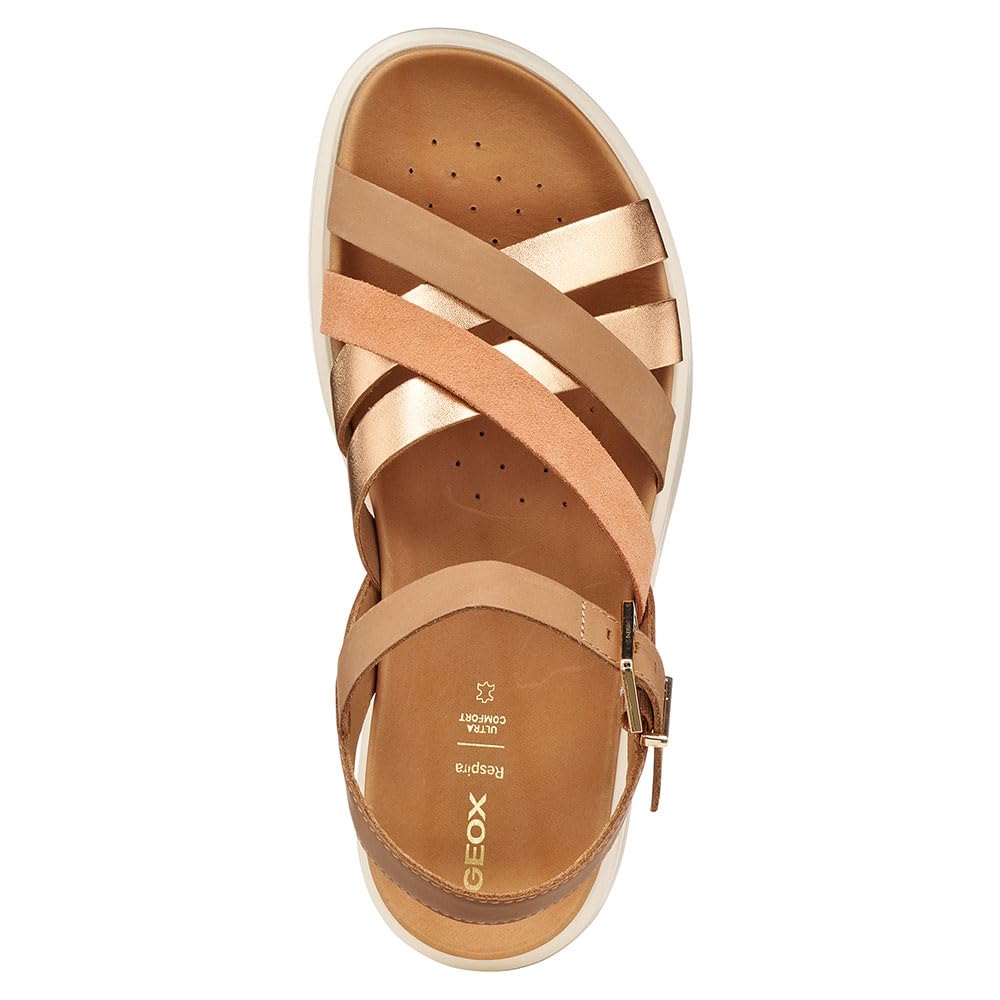 Geox D Xand 2s B, Sandali con Zeppa Donna