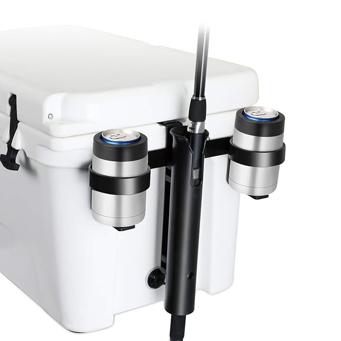 Buy AIEVE Fishing Rod Holder, Cooler Fishing Rod Holder with Beverage