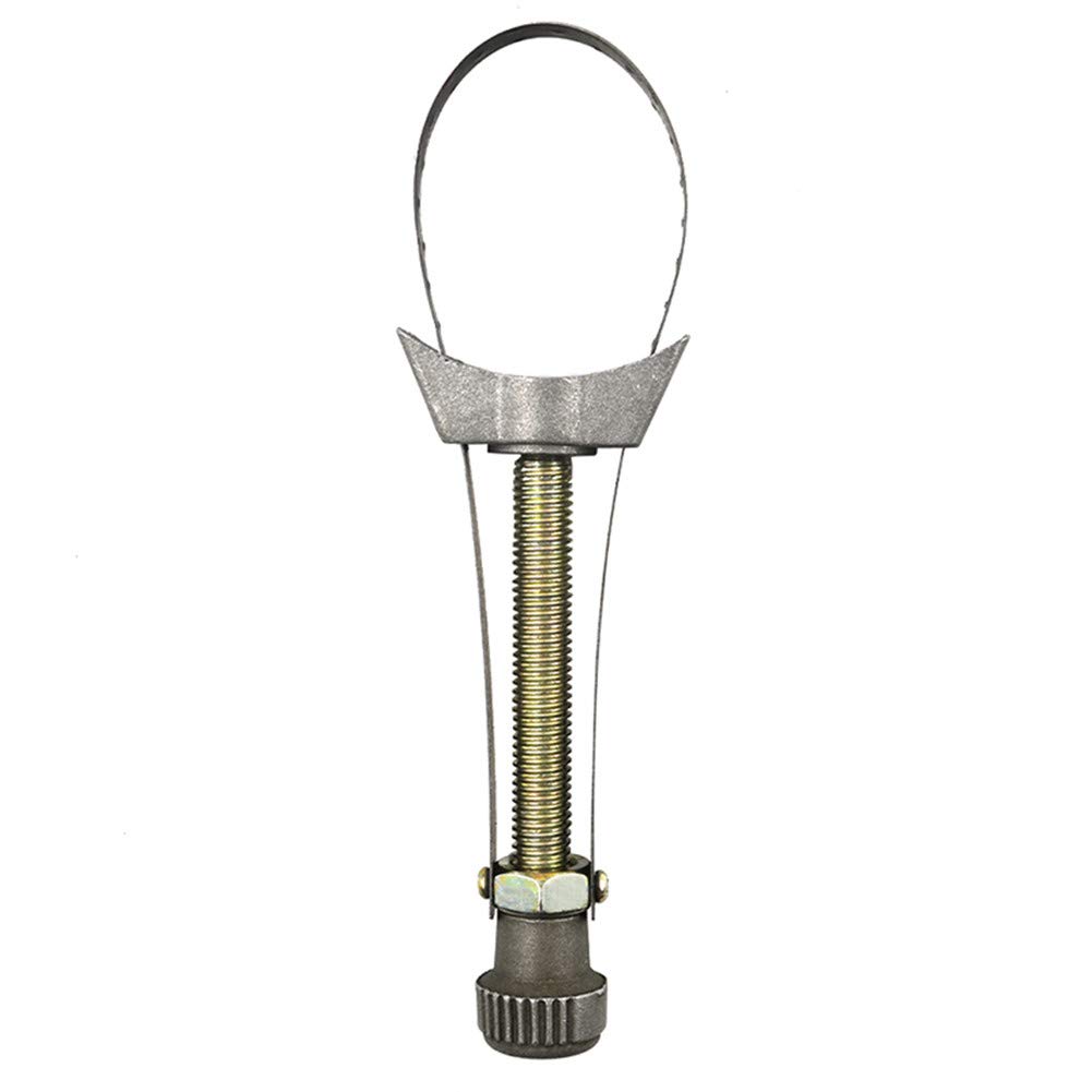 ihreesy Car Oil Filter Removal Wrench with Strap,Oil Filter Removal Tool Universal Filter Wrench Diameter Adjustable 60mm to 120mm for Old Style Oil Filter Wrenches