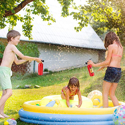 7 Inch Fire Extinguisher Squirt Toys - 12 Pack - Firefighter Water Guns with Realistic Design - Fun Fireman Squirters for Kids Party Favors