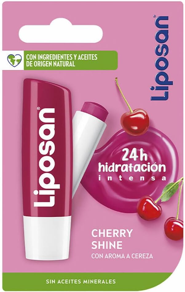 (Labello) Fruity Shine CHERRY - Lip Care Balm - 4.8gr/5.5ml by Labello - Liposan