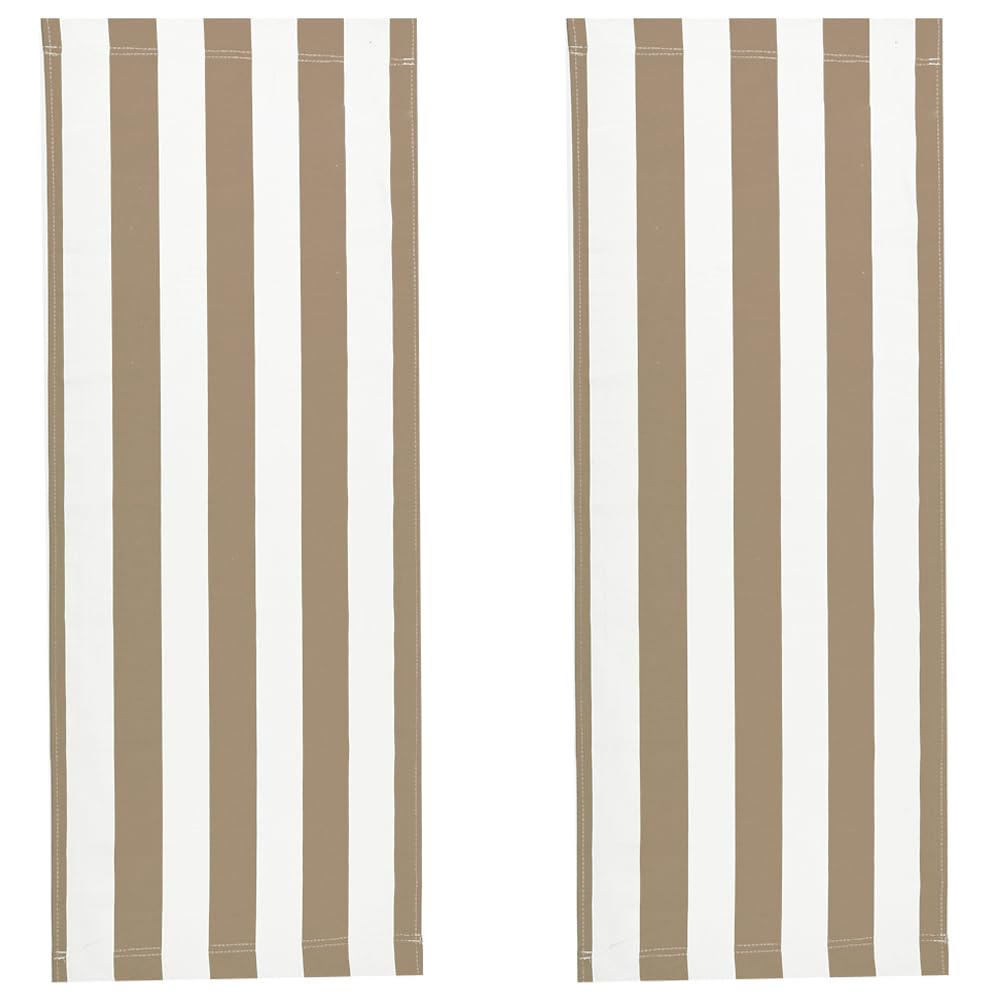 GORGECRAFT 2 Sillas de Playa para Patio, Sillas de Lona Canela, Reclinables Portátiles, Tela para Vacaciones de Verano